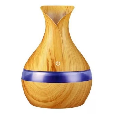 Difusor Aromatico Umidificador Madeira Bm-033 B-max Cor Marrom-claro