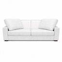 Ver imagem 5 de Sofá Decorativo Sala de Estar Champions 2 Lugares 150cm Couro Branco - Mozzelar