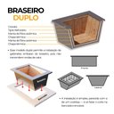 Ver imagem 6 de Kit Churrasqueira Gourmet 3 Águas Inox 304 100cm + Suporte Manual