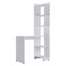 Escrivaninha Home Office Eccos Mesa + Estante Lateral Montagem Flexível - Branco - 4