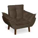 Ver imagem 2 de Mini Poltrona Cadeira Opala Infantil de Criança Suede