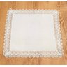 Kit 4 Guardanapo Branco Renda Inglesa 43x43cm 100% Poliéster Cor:Branco - 2