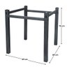 Pés para Mesa de Jantar Base de Mesa Quadrada 0,80 para Tampos de Vidro Madeira ou Granito Texturiza - 4