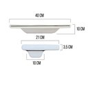 Ver imagem 3 de Cascata Embutir 40cm em Inox 304 com LED RGB Smart Wi-Fi para Piscina