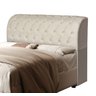 Cabeceira Antonella Estofada Bege para Cama Box Queen 160cm com Bau Organizador - 5