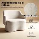 Ver imagem 5 de Namoradeira 2 Lugares Orgânica Decorativa Elegante Estofada Redonda Design Moderno Sala Estar