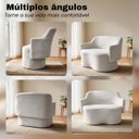 Ver mais imagens de Namoradeira 2 Lugares Orgânica Decorativa Elegante Estofada Redonda Design Moderno Sala Estar