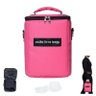 Bolsa Térmica Bag Pequena Academia Fitness 3 Potes Refeições - Rosa - Elb - 1