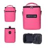 Bolsa Térmica Bag Pequena Academia Fitness 3 Potes Refeições - Rosa - Elb - 2