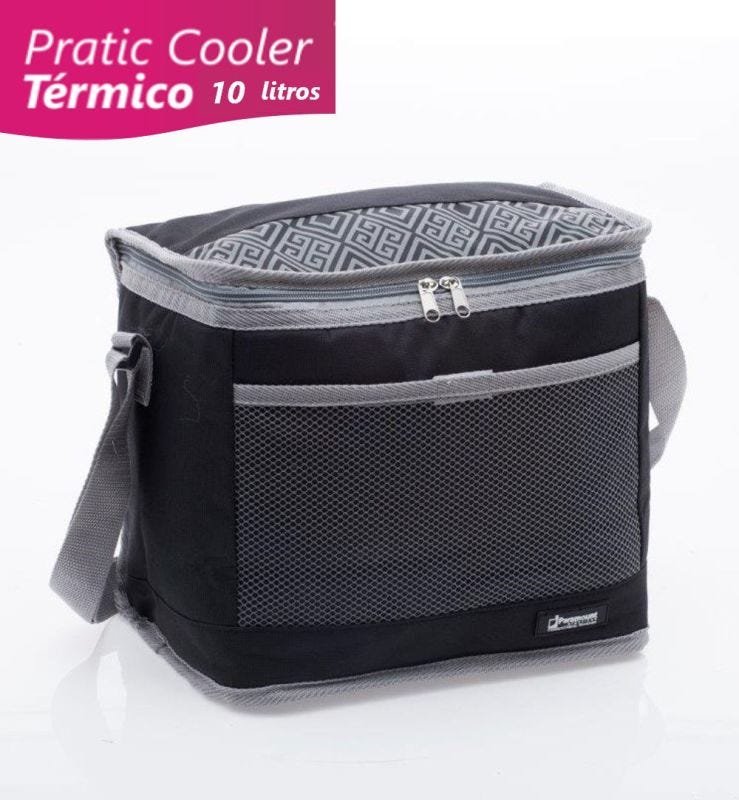 Cooler Bolsa Térmica 10 Litros Preta - Paramount