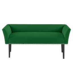Banco Estofado Jolly 1,20m Suede Verde - AM Interiores - 1