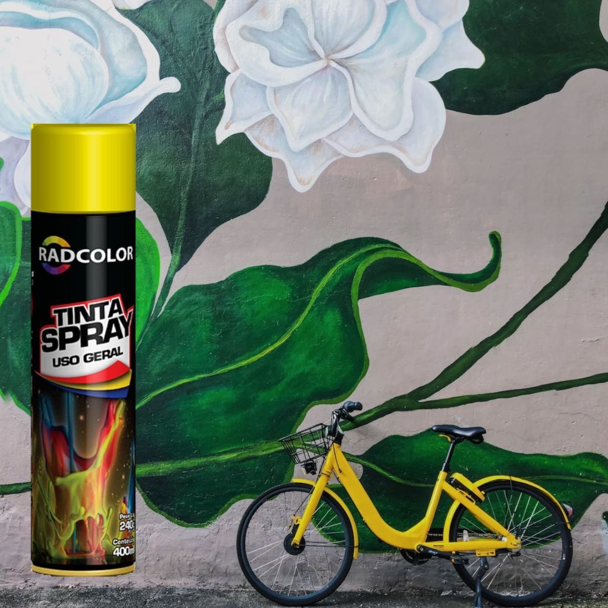 Tinta Spray Uso Geral Amarelo Brilho Radcolor 400ml RC2110 - 5