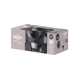 Conjunto de Panelas 5 Peças Ceramic Life Optima Nata Brinox - 3