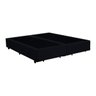 Cama Box Casal Bipartido Colchão Molas Pocket One Side Caribe Luckspuma+Box Suede 61x138x188 Preto - 2