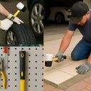 Ver imagem 5 de Martelo Borracha Kit 2 Uni Assentar Piso Ceramica Chao Cabo Ergonomico Montagem Reparo Moveis Mercen