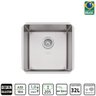Cuba Tramontina Quadrum 40x40 + Lixeira Rd 5l + Dosador Inox 94005993 - 2