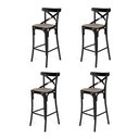 Ver imagem 1 de Kit 4 Banquetas Katrina em Aço Preto