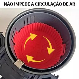 FORMA DE SILICONE FLEXÍVEL REUTILIZÁVEL PARA AIR FRYER - 5