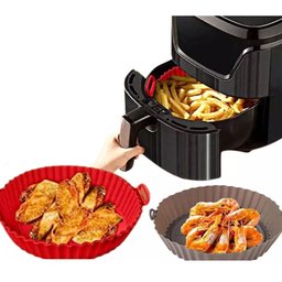 FORMA DE SILICONE FLEXÍVEL REUTILIZÁVEL PARA AIR FRYER - 3