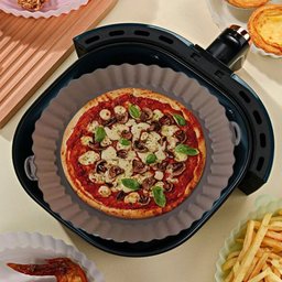 FORMA DE SILICONE FLEXÍVEL REUTILIZÁVEL PARA AIR FRYER - 7