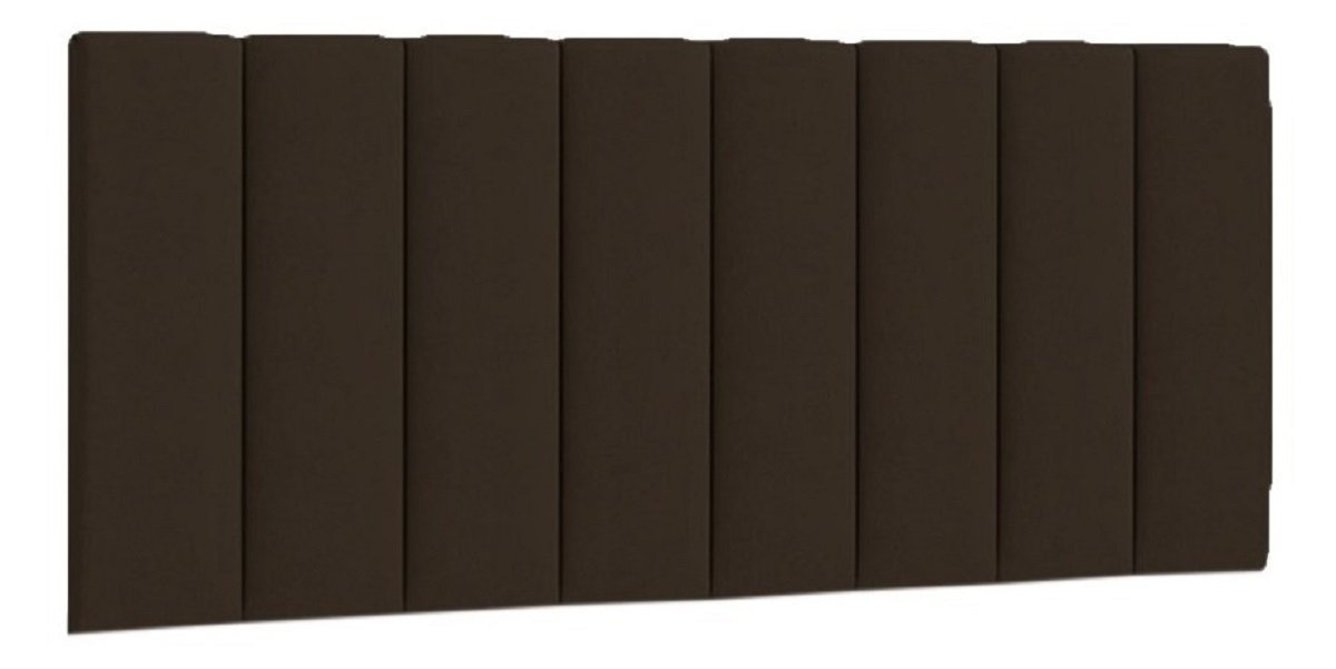 Painel Cabeceira Cancun Para Cama Box King 195 cm Suede Marrom - DL Decor - 1