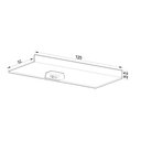 Ver imagem 2 de Tampo para Balcão 120 cm Quiditá Marrom
