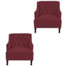 Kit 02 Poltronas Genesis Bordô - 1