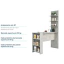 Ver imagem 6 de Bancada Mesa Gourmet para Cozinha com Painel Suprema Luciane Móveis