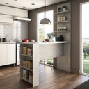 Ver imagem 1 de Bancada Mesa Gourmet para Cozinha com Painel Suprema Luciane Móveis