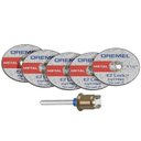Ver imagem 5 de Kit com 5 Discos de Corte para Metal de 1.1/2 Pol. e Mandril-Dremel-2615E406AD-000