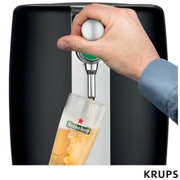 Chopeira Elétrica Krups Beertender B101 com Refrigeração - Exclusiva Heineken - Máquina de chopp gel - 3