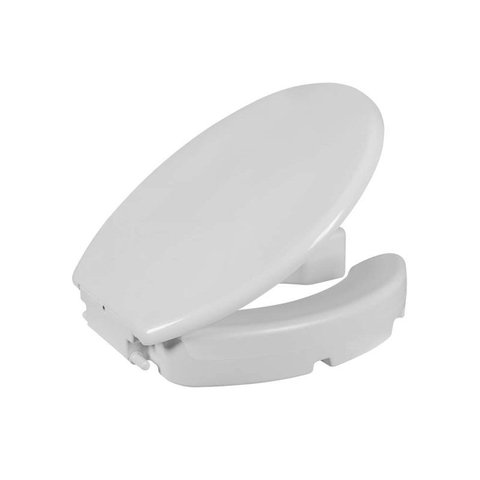 Assento sanitário elevado 7,5cm com tampo branco Astra