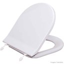 Ver imagem 1 de Assento sanitário almofadado Calypso branco Astra