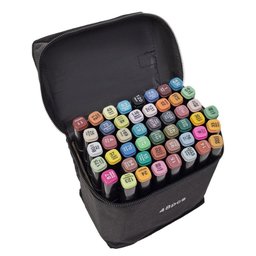 Caneta Marcador 48 Cores Dupla Escola Lazer - 7