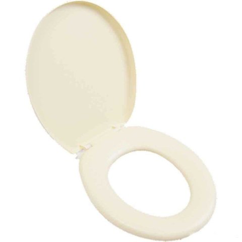 Assento sanitário almofadado Oval bege 8 Astra