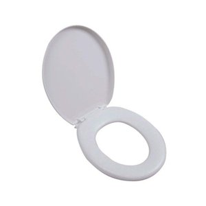 Assento Sanitário Almofadado Oval Bege 5 Astra