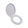 Assento Sanitário Almofadado Oval Bege 5 Astra - 1