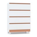 Ver imagem 1 de Cômoda 4 Gavetas Rio 20026 Branco Camarim Vila Rica