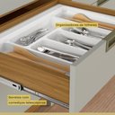 Ver mais imagens de Cozinha Modulada Imperatriz 3 Peças 100% MDF Marrom/Off White - Nesher