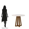 Mesa de Jantar Livia Piccola Redonda - Tampo Laqueado, Madeira/ Mdf - Sonetto - 5