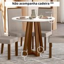 Ver imagem 3 de Mesa de Jantar Livia Piccola Redonda - Tampo Laqueado, Madeira/ Mdf - Sonetto