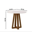 Ver imagem 4 de Mesa de Jantar Livia Piccola Redonda - Tampo Laqueado, Madeira/ Mdf - Sonetto