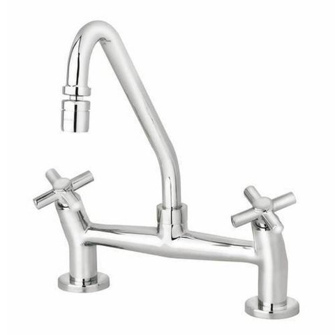 Misturador para Cozinha 1256 com Bica Móvel de Mesa Slim Cross - Perflex
