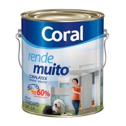 Tinta Látex Rende Muito acrílica 3,6 litros branco neve Coral - 1