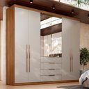 Ver imagem 1 de Guarda Roupa Roupeiro Casal 06 Portas Giardino Amêndola Touch Nude Prime Tx Demóbile