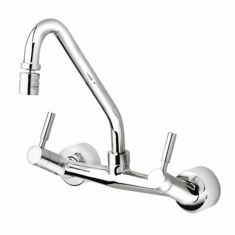 Misturador para Cozinha 1258 com Bica Móvel de Parede Slim - Perflex