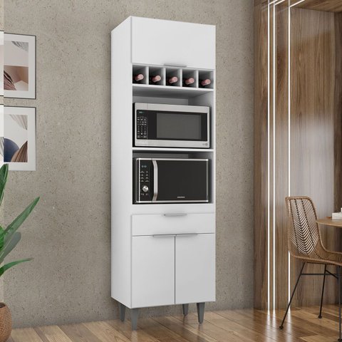Paneleiro de Cozinha Torre Quente Pérola M24 Branco - Mpozenato