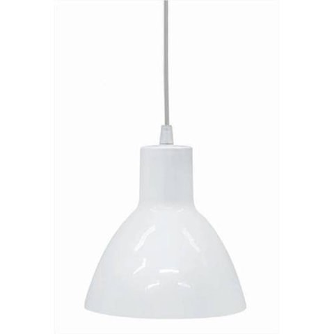 Lustre Pendente 1 X E-27 Branco 200 X 170mm Td622 Taschibra