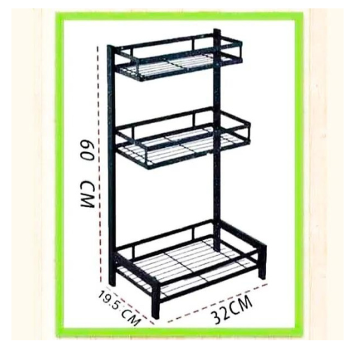 Kitchen Spice Storage Rack 3 Level Multifunction 75361 Cinza - 2