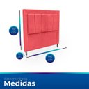 Ver imagem 6 de Cabeceira Estofada para Cama de Casal 140 Grecia Suede